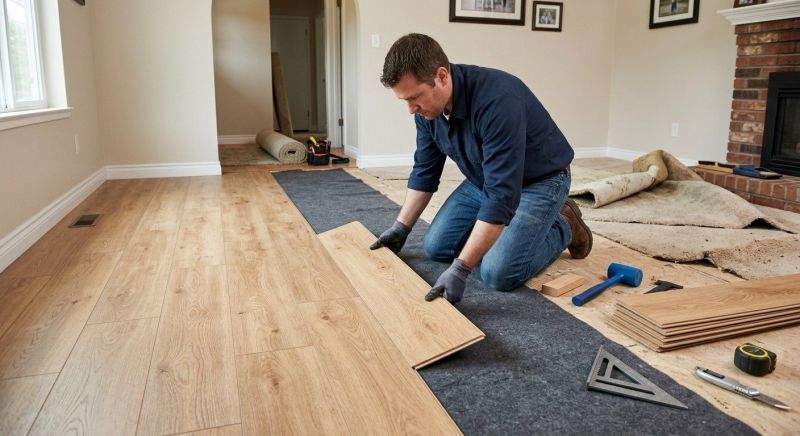 Laminate Floor Remodeling in Waltham, MA