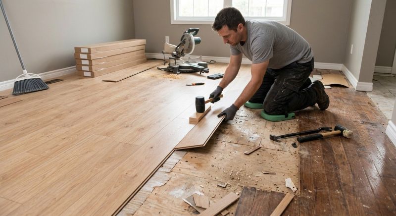 Laminate Floor Replacement in Essex County, MA
