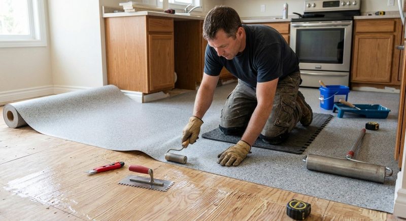 Linoleum Floor Installation in Stoughton, MA
