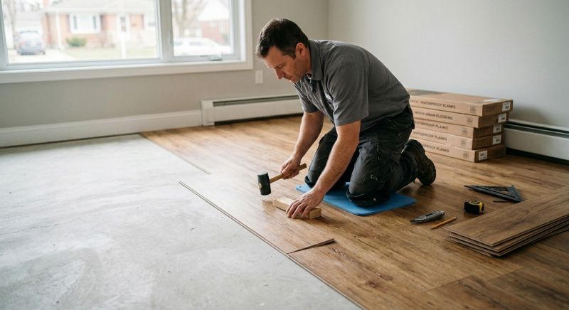 Linoleum Floor Installation in Wayland, MA