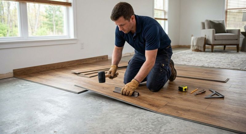 Luxury Vinyl Tile Installation in Andover, MA