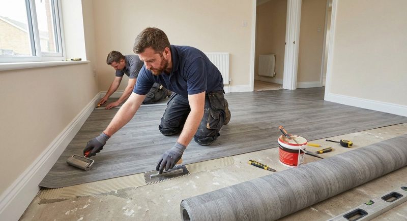Sheet Flooring Installation in Acton, MA