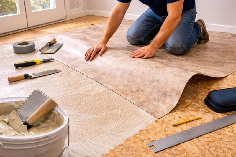 Sheet Flooring Installation in Hudson, MA