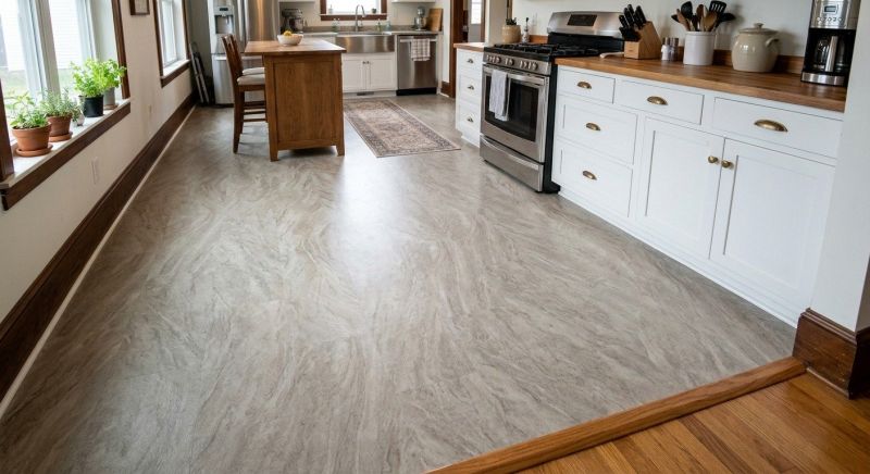 Sheet Linoleum Installation in Chestnut Hill, MA