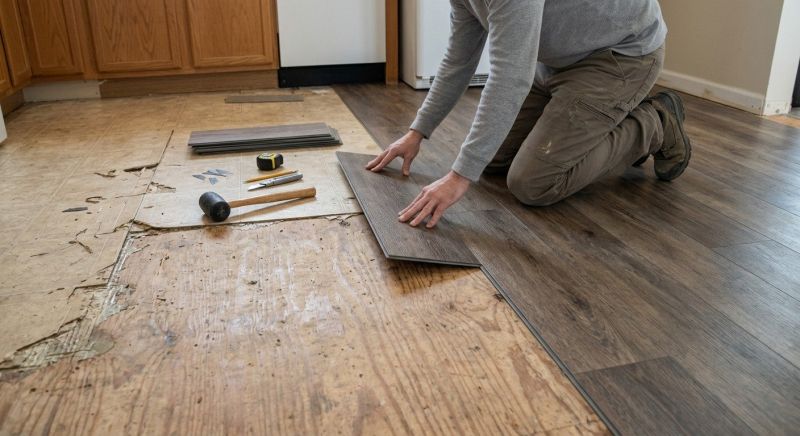 Vinyl Floor Replacement in Waltham, MA