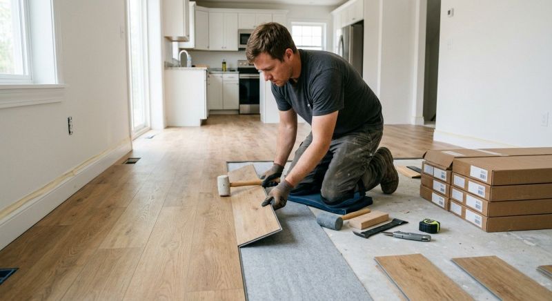 Vinyl Plank Floor Installation in Waltham, MA