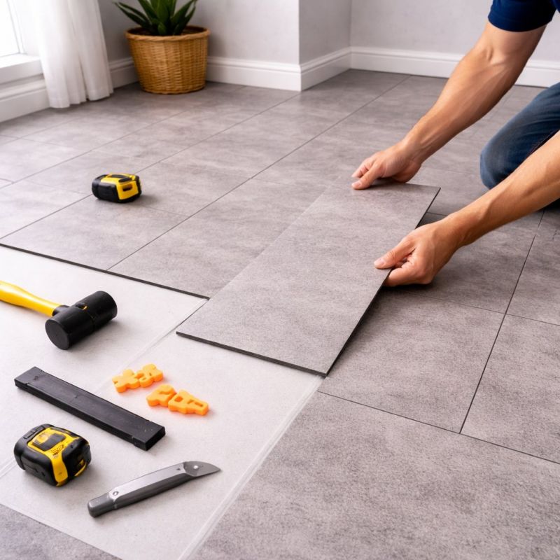 Vinyl Tile Installation in Waltham, MA